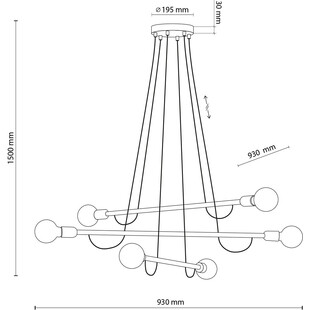 Lampa Wisząca Loft Helix Wood - TK Lighting | 93cm