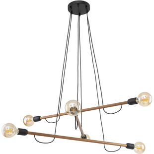 Lampa Wisząca Loft Helix Wood - TK Lighting | 93cm