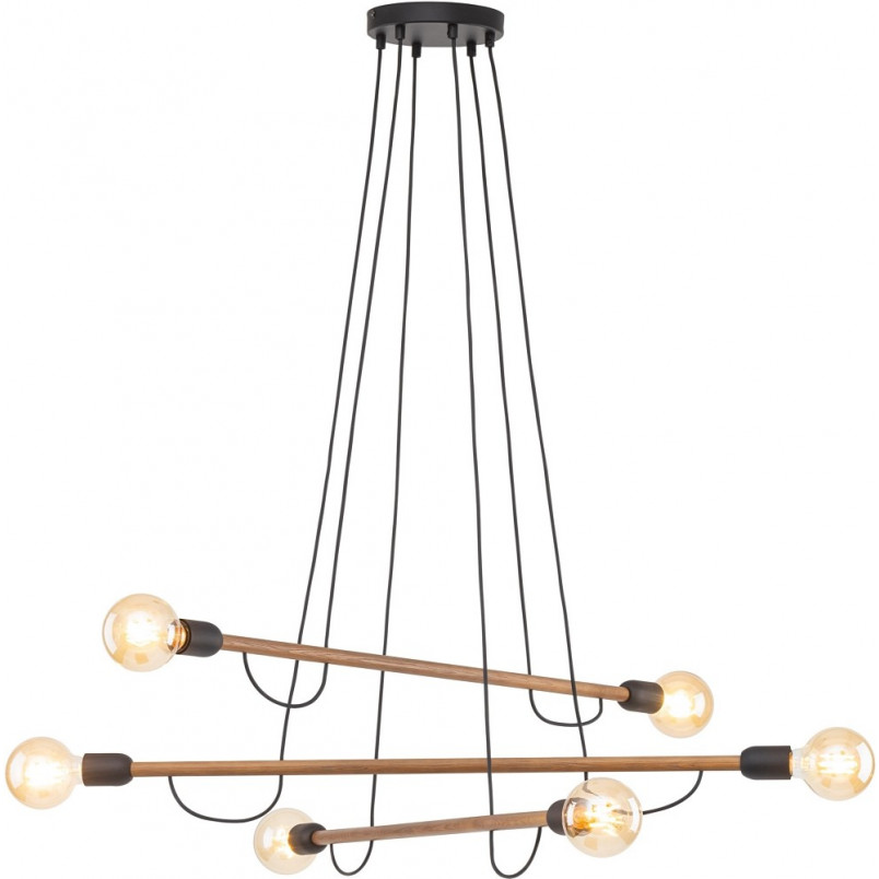 Lampa Wisząca Loft Helix Wood - TK Lighting | 93cm