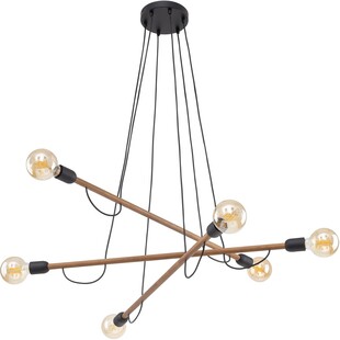 Lampa Wisząca Loft Helix Wood - TK Lighting | 93cm
