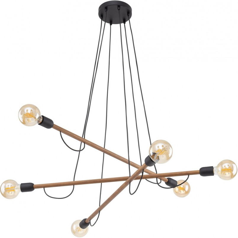 Lampa Wisząca Loft Helix Wood - TK Lighting | 93cm