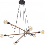 Lampa Wisząca Loft Helix Wood - TK Lighting | 93cm