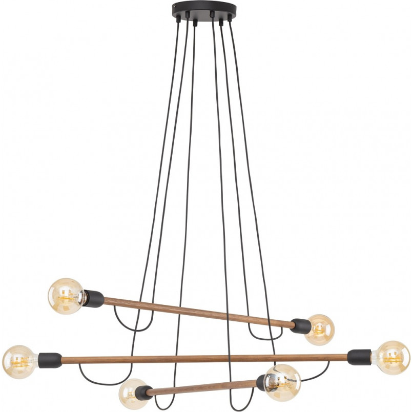 Lampa Wisząca Loft Helix Wood - TK Lighting | 93cm