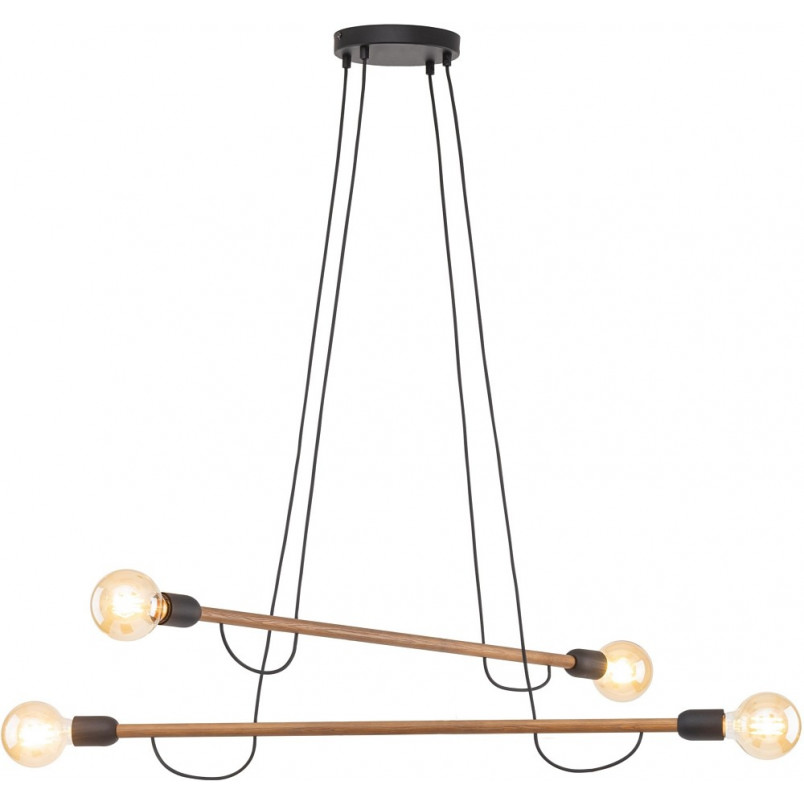 Lampa wisząca Helix Wood IV | Loftowa lampa z drewna | TK Lighting