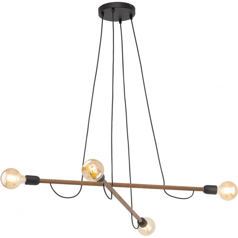 Lampa wisząca Helix Wood IV | Loftowa lampa z drewna | TK Lighting