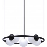 Lampa wisząca Orbit: 5 szklanych kul, nowoczesny design