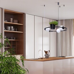 Lampa wisząca ZumaLine Plant: Białe kule, kwietniki | Kup online