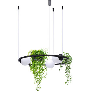 Lampa wisząca ZumaLine Plant: Białe kule, kwietniki | Kup online