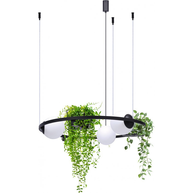 Lampa wisząca ZumaLine Plant: Białe kule, kwietniki | Kup online