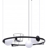 Lampa wisząca ZumaLine Plant: Białe kule, kwietniki | Kup online