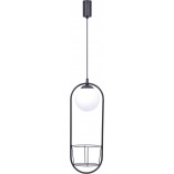 Lampa wisząca kula szklana z kwietnikiem - ZumaLine Plant | Oświetlenie