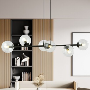 Lampa wisząca Rossi VI - szklane kule, 110cm | Emibig