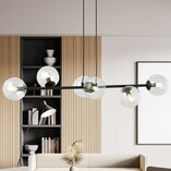 Lampa wisząca Rossi VI - szklane kule, 110cm | Emibig