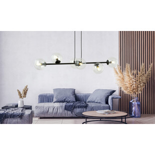 Lampa wisząca Rossi VI - szklane kule, 110cm | Emibig