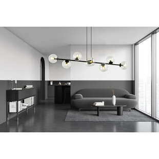 Lampa wisząca Rossi VIII | Szklane kule, 130cm | Emibig
