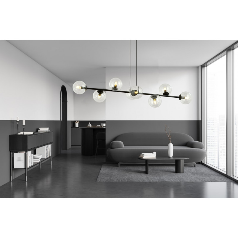 Lampa wisząca Rossi VIII | Szklane kule, 130cm | Emibig