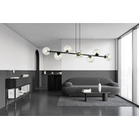Lampa wisząca Rossi VIII | Szklane kule, 130cm | Emibig