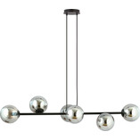 Lampa wisząca Rossi VI | 110cm | Szkło, Grafito | Emibig