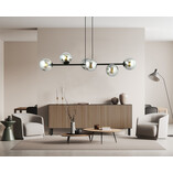 Lampa wisząca Rossi VI | 110cm | Szkło, Grafito | Emibig