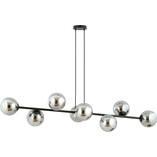 Lampa wisząca Rossi VIII - 8 kule szklane, 130cm | Emibig