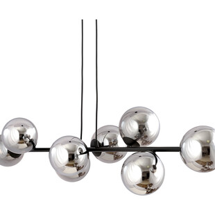 Lampa wisząca Rossi VIII - 8 kule szklane, 130cm | Emibig