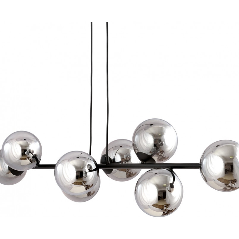 Lampa wisząca Rossi VIII - 8 kule szklane, 130cm | Emibig