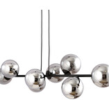 Lampa wisząca Rossi VIII - 8 kule szklane, 130cm | Emibig