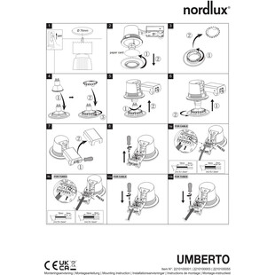 Downlight łazienkowy Nordlux Umberto - Nikiel, IP44