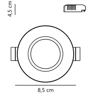 Lampa Nordlux Tiaki - Spot LED Czarny | Downlight IP65