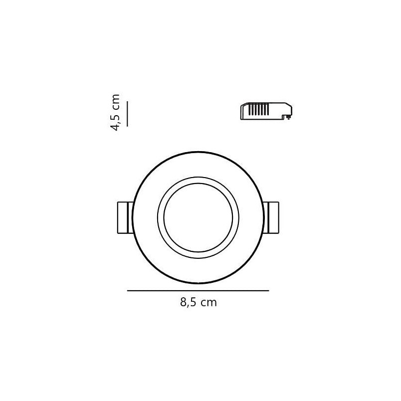Lampa Nordlux Tiaki - Spot LED Czarny | Downlight IP65