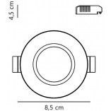 Lampa Nordlux Tiaki - Spot LED Czarny | Downlight IP65