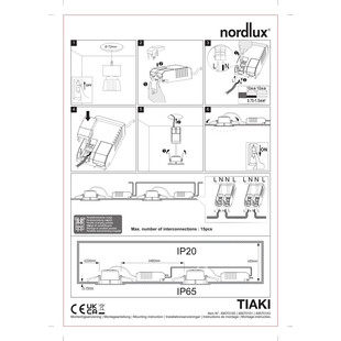 Lampa Nordlux Tiaki - Spot LED Czarny | Downlight IP65