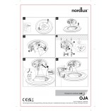 Plafon łazienkowy LED Nordlux Oja | Ściemnialny, drewno, IP54