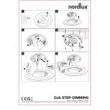 Plafon LED Oja Nordlux - Okrągły, Drewniany, Ściemnialny