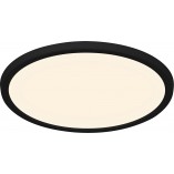 Plafon łazienkowy LED Nordlux Oja | Ściemnialny, Czarny 29cm