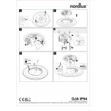 Plafon LED Nordlux Oja Czarny | Oświetlenie Łazienkowe