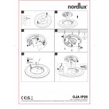 Plafon LED Oja Nordlux | Biały, Okrągły | 3000/4000K