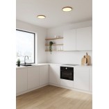 Plafon LED Nordlux Oja - drewno, ściemnianie | Skandynawski design