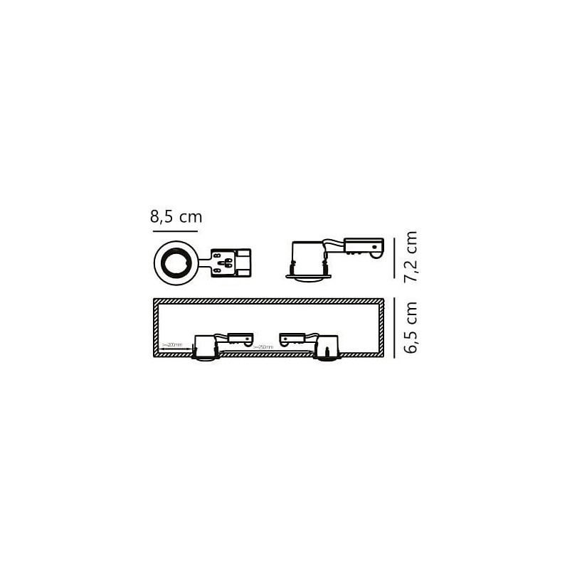 Oprawa "oczko" Mixit Pro IP23 8,5cm czarny Nordlux
