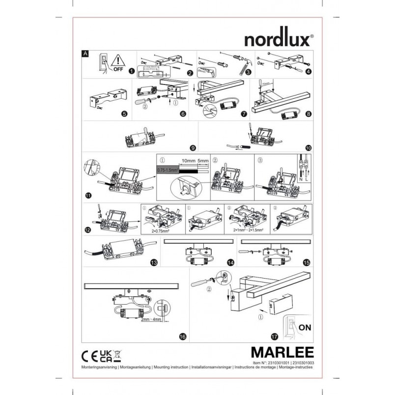Kinkiet LED Nordlux Marlee | Oświetlenie łazienkowe IP44