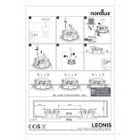 Downlight LED Nordlux Leonis - 3 sztuki, nikiel szczotkowany