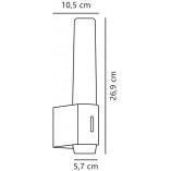 Kinkiet łazienkowy Nordlux Helva Double - biało-drewniany, LED