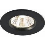 Nordlux Fremont LED: Lampa Downlight 3 sztuki, Czarna, IP65