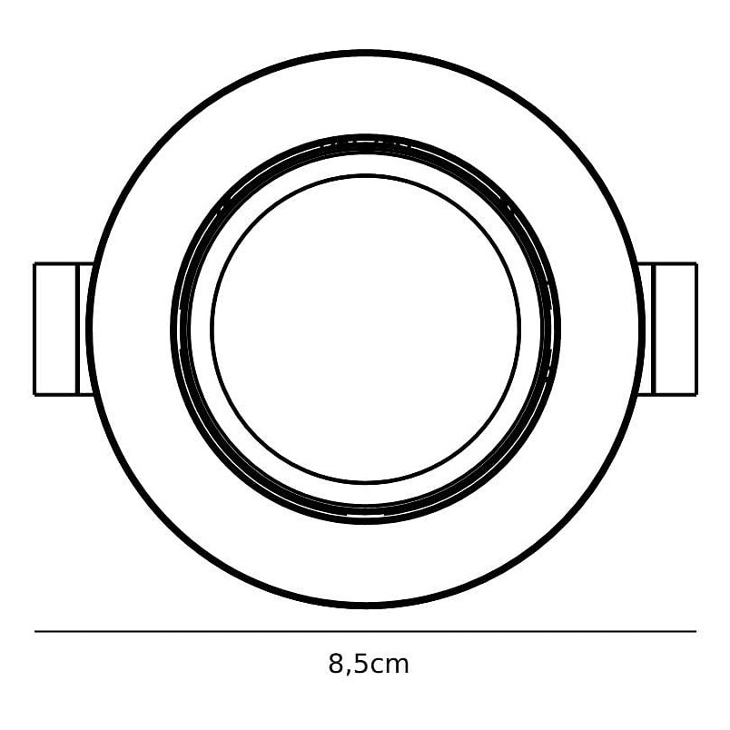 Lampa Downlight LED Fremont Nordlux | 3 sztuki, Nikiel