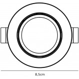 Lampa Downlight LED Fremont Nordlux | 3 sztuki, Czarna