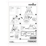 Lampa Downlight LED Fremont Nordlux | 3 sztuki, Czarna
