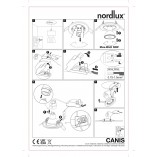 Lampa Downlight Canis LED Nordlux | 3 sztuki, 4000K, Czarna