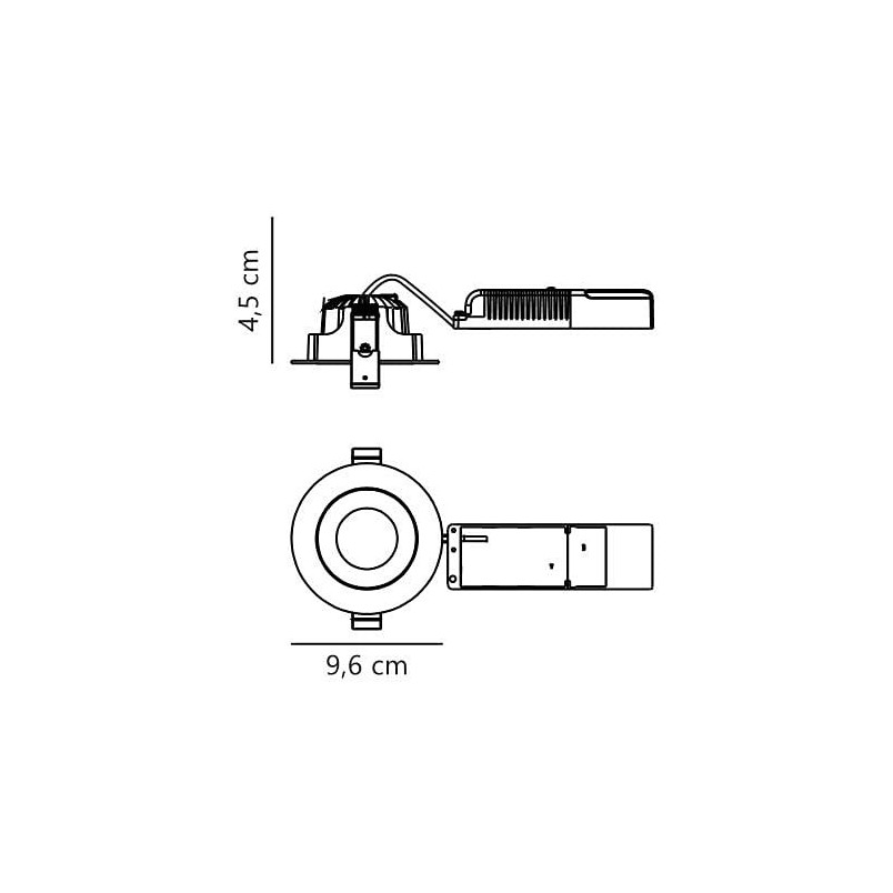 Downlight LED Nordlux Aliki - Biały, IP44 - Sklep z Lampami
