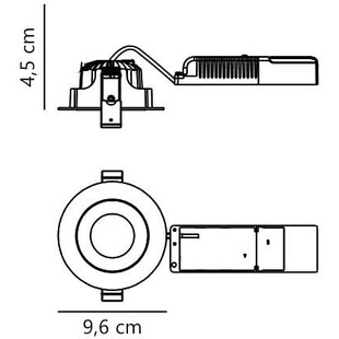 Downlight LED Aliki Nordlux | Czarny, IP44 - Kup Teraz!