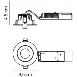 Downlight LED Aliki Nordlux | Czarny, IP44 - Kup Teraz!